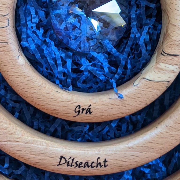 This Personalised Suncatcher is made from beech wood and asfour crystals