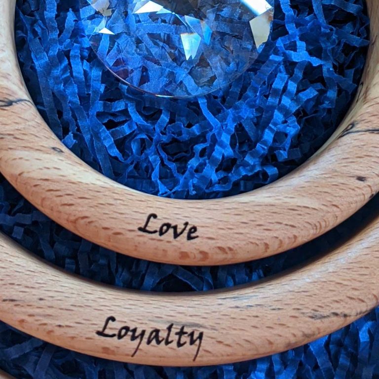 Personalised 2 Ring Suncatcher