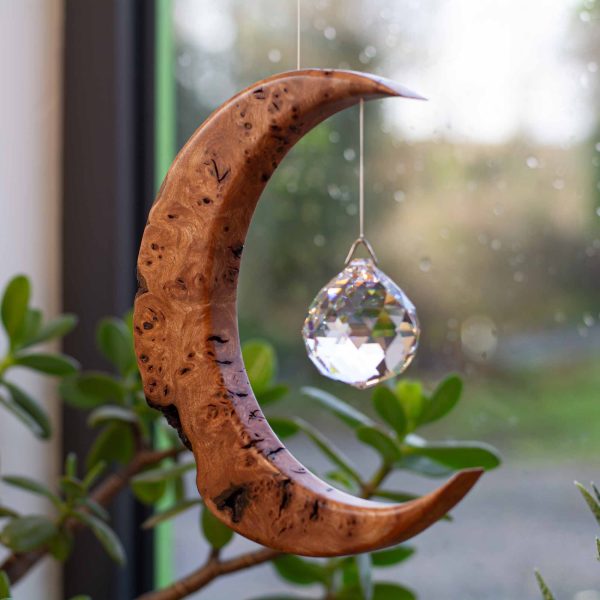 Limited Edition Wych Elm Large Moon Suncatcher LLM10