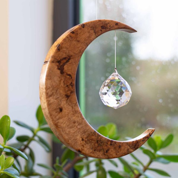 Alternative view of Limited Edition Field Maple Large Moon Suncatcher LLM2