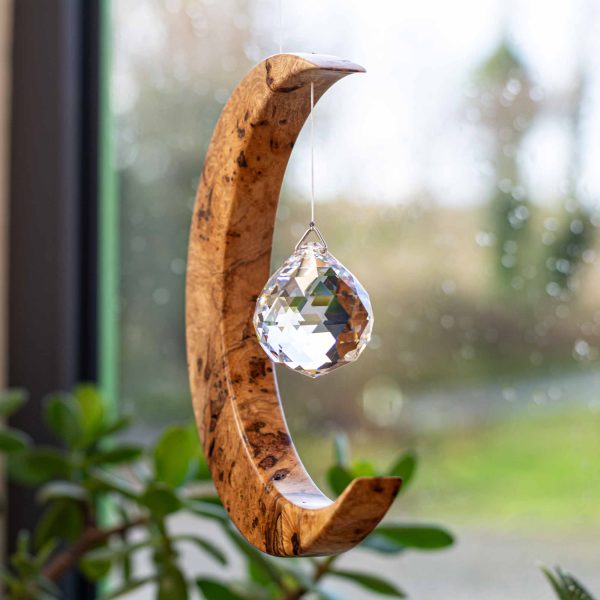 Limited Edition Field Maple Large Moon Suncatcher LLM3