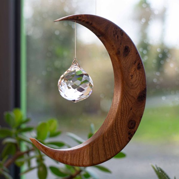 Limited Edition Wych Elm Large Moon Suncatcher LLM6