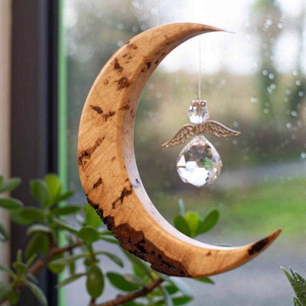 Limited Edition Field Maple Large Moon Suncatcher LLM7