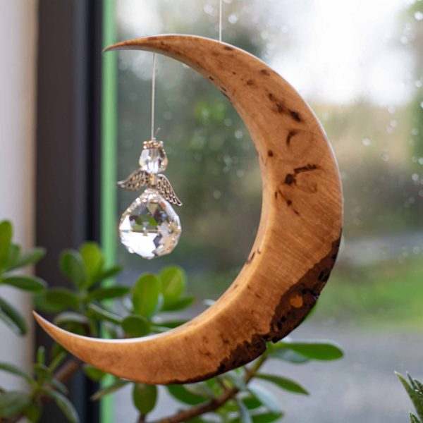 Alternative view of Limited Edition Field Maple Large Moon Suncatcher LLM7