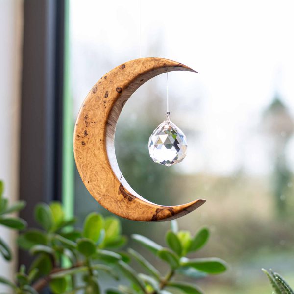 Alternative view of Limited Edition Field Maple Medium Moon Suncatcher MLM2