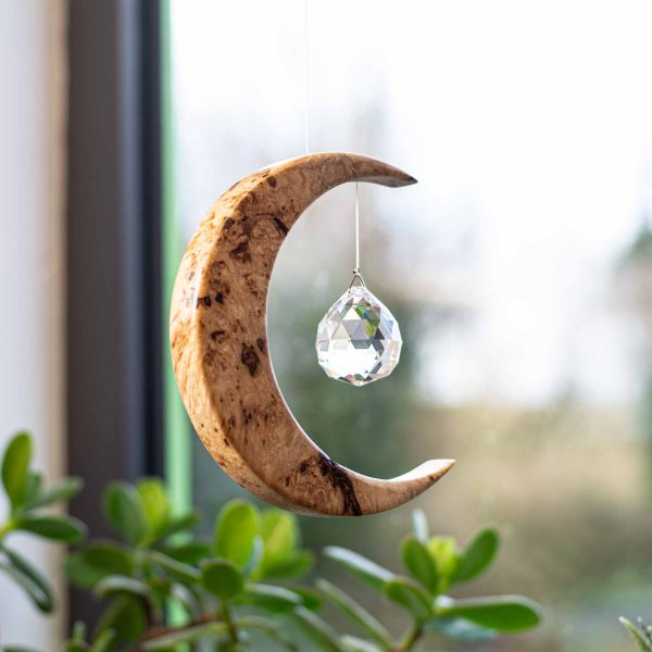 Alternative view of Limited Edition Field Maple Medium Moon Suncatcher MLM3