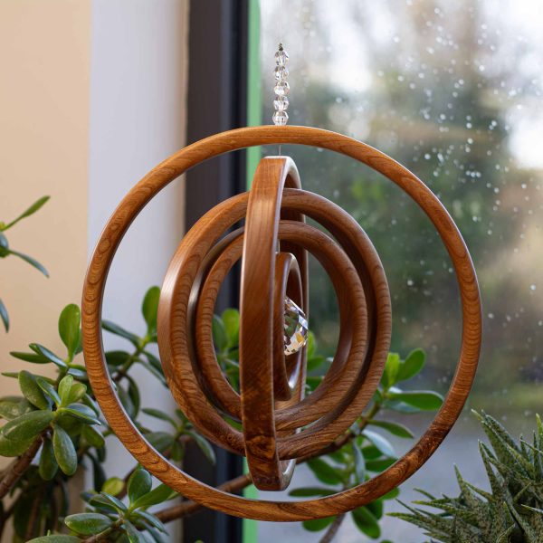 Alternative view of Limited Edition Elm 5 Ring Suncatcher RLM2