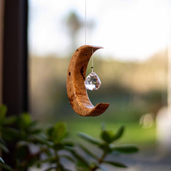 Alternative view of Limited Edition Field Maple Small Moon Suncatcher SLM3